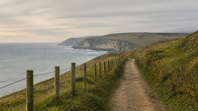 A calm Irish coastal path, representing the boundary between normal mood swings and needing help