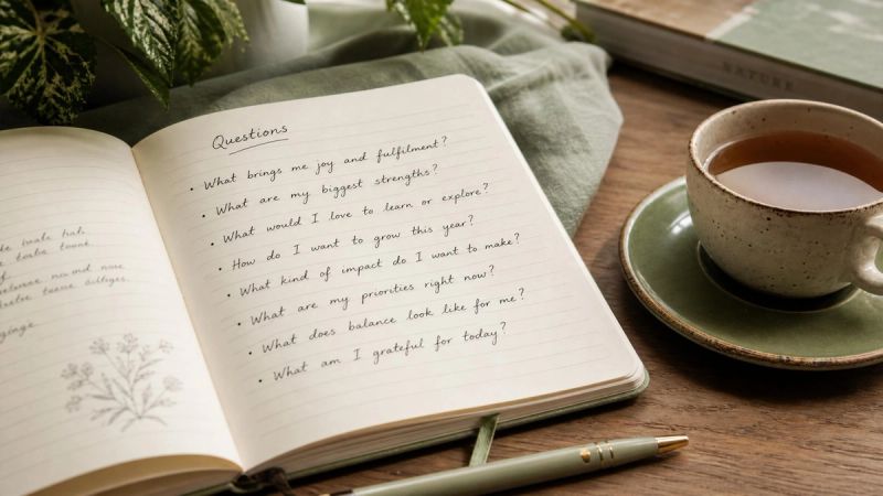 An open notebook with FAQ questions, representing common questions about ERP therapy