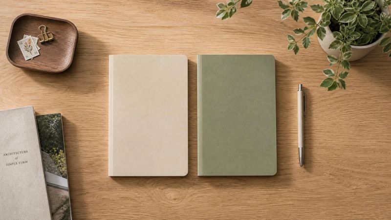 A calm desk with two notebooks, one labelled ADHD and the other Anxiety, representing how to tell the conditions apart.