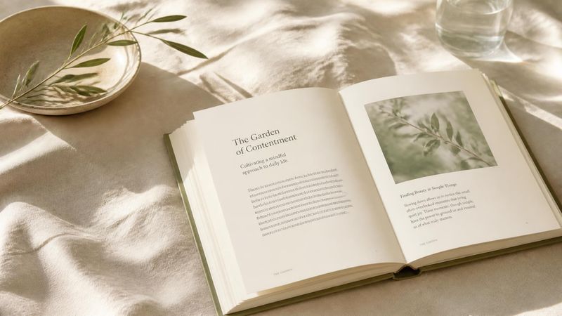An open book on a linen surface, representing frequently asked questions about brain fog