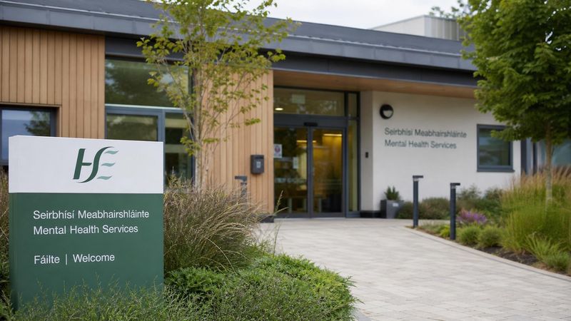The exterior of an HSE health centre in Ireland on a calm day