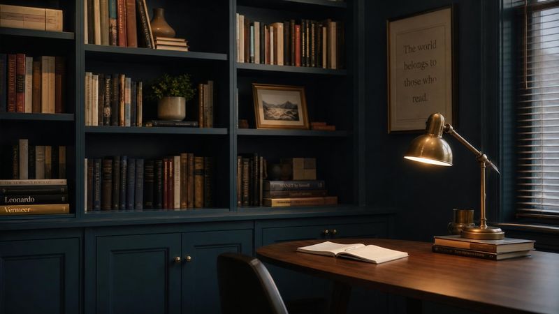 A quiet library corner with bookshelves and warm lamplight, representing ADHD workplace rights FAQs