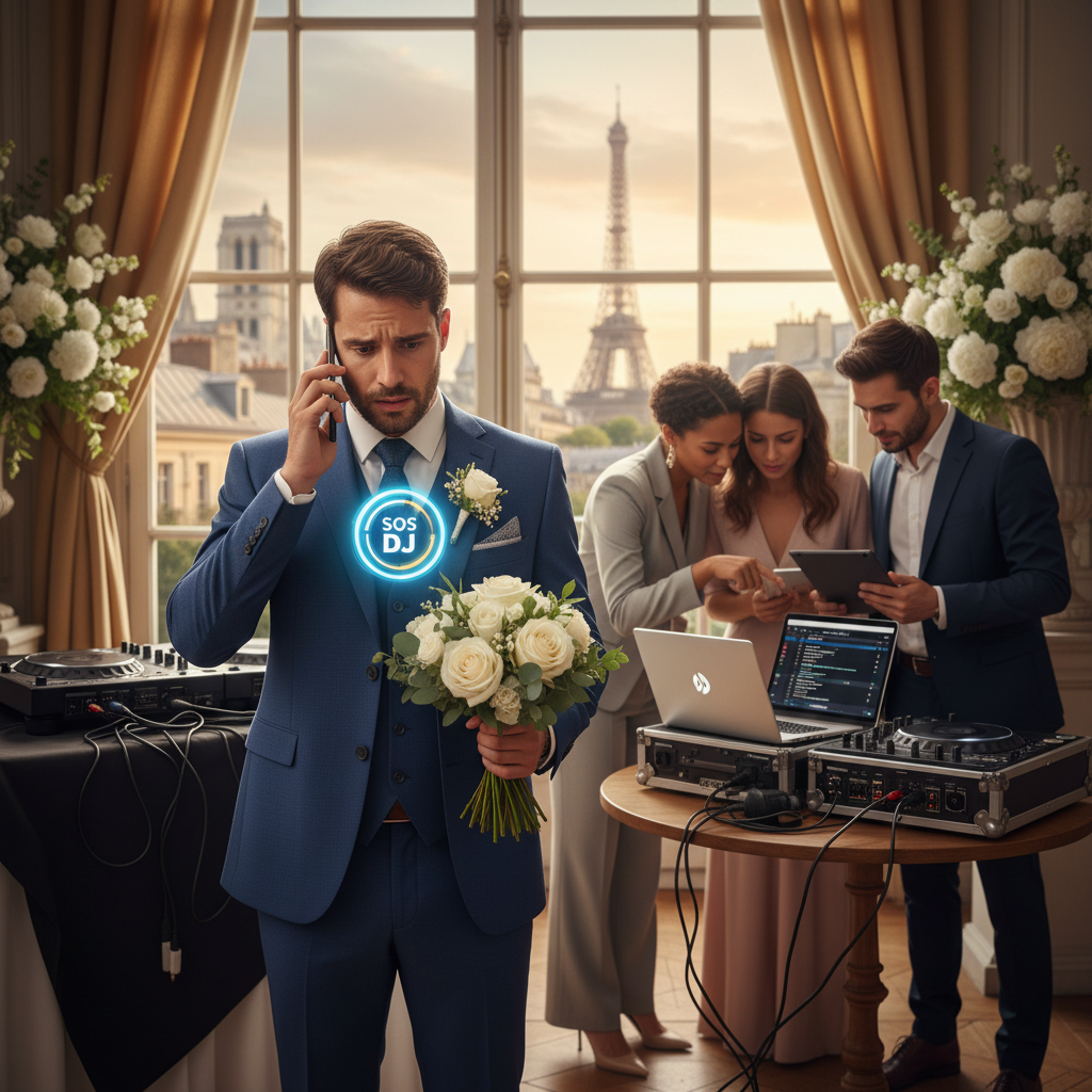 Annulation DJ Veille Mariage à Paris 2025 : Réagir Rapidement - Article blog SOS DJ
