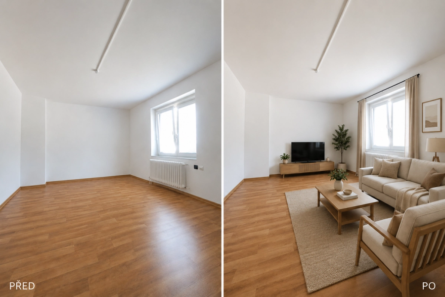 Pronájem bytu 1+1, 38,5 m2, Skuhrov nad Bělou