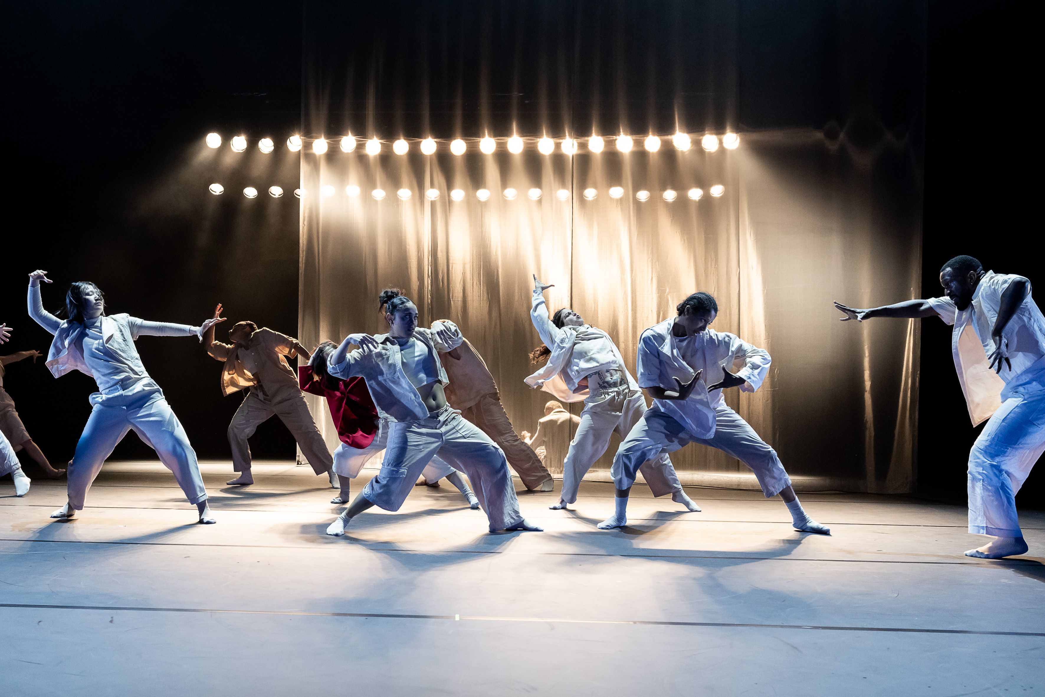 Dancers on a stage