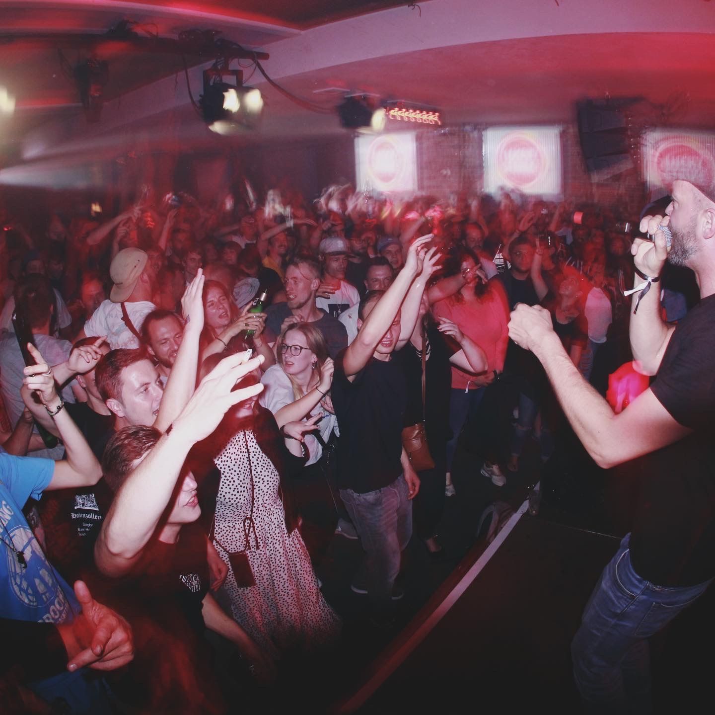 people dancing in a club
