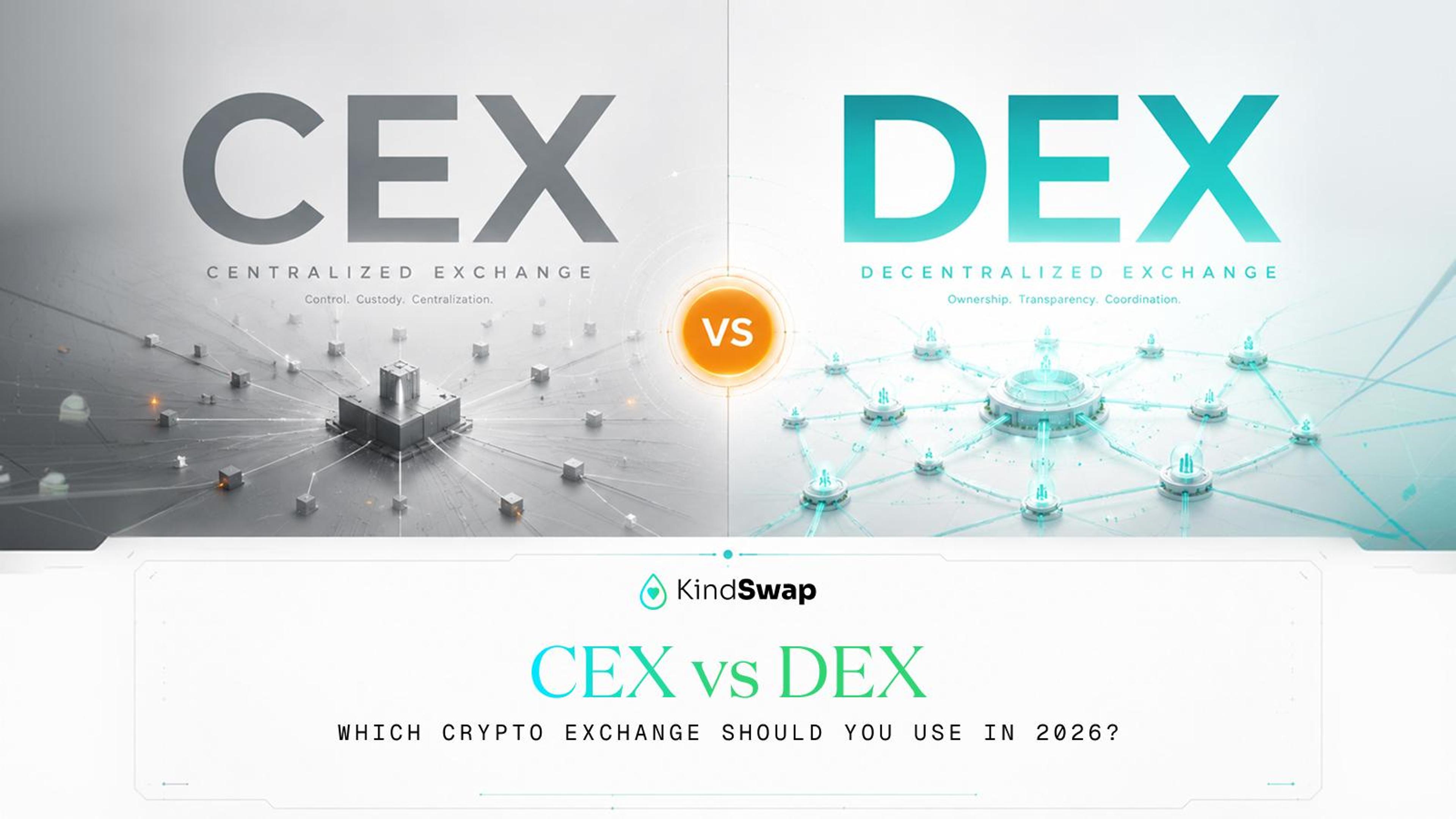 DEX vs CEX: Which Crypto Exchange Should You Use in 2026?