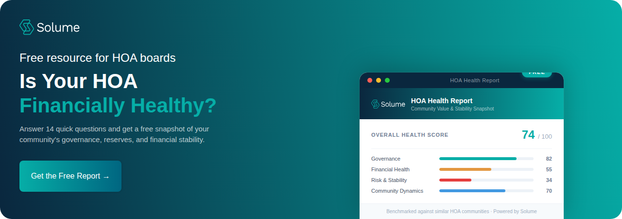 Is Your HOA Financially Healthy?