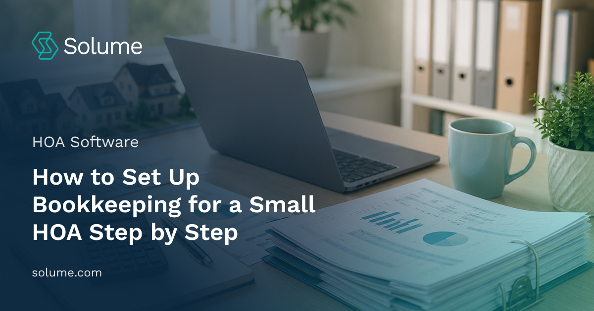 A woman working on Book Keeping for a Small HOA