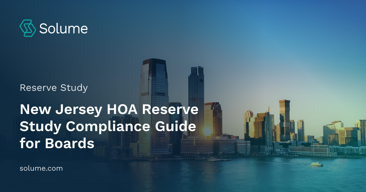 A guide for New Jersey HOA boards covering reserve study compliance requirements, financial planning best practices, and long-term community asset management.