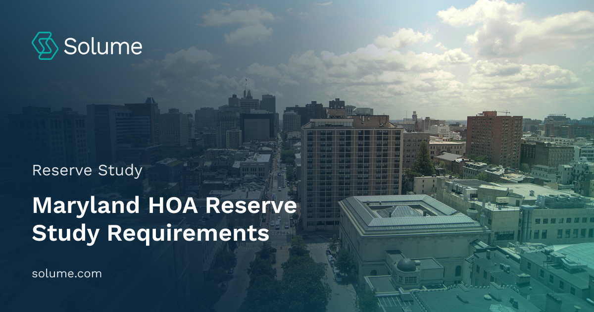 Reserve studies help Maryland HOAs plan for future capital expenses and maintain healthy reserve funding levels.