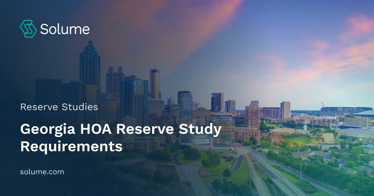 Georgia HOA Reserve Study Requirements