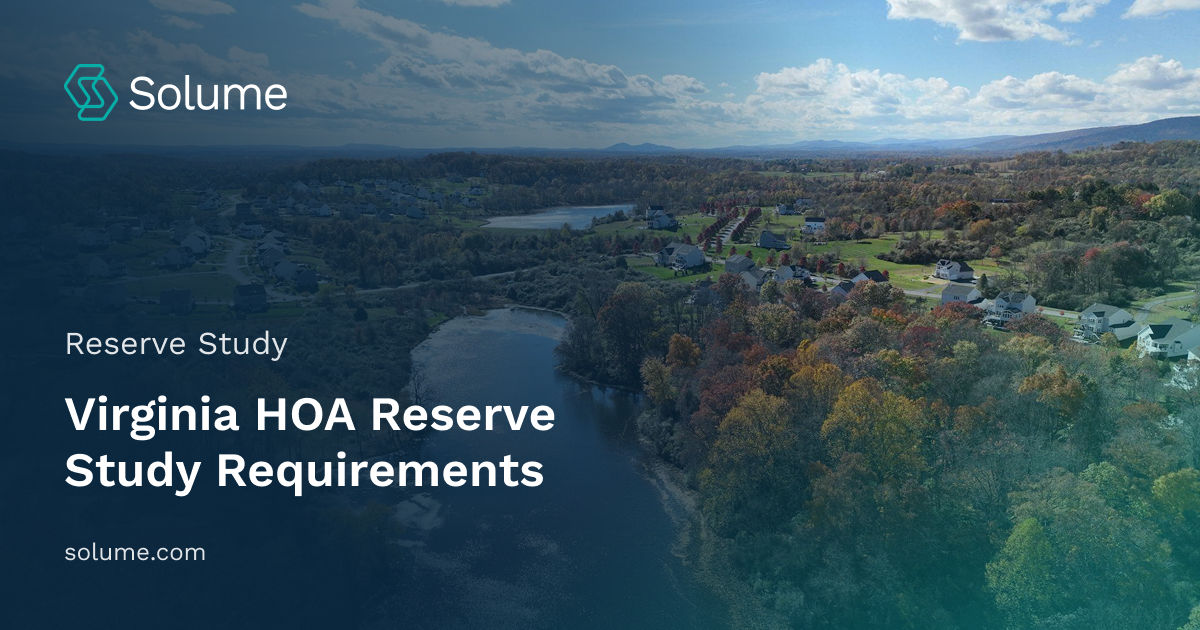 Virginia HOA reserve study requirements overview for homeowners associations.