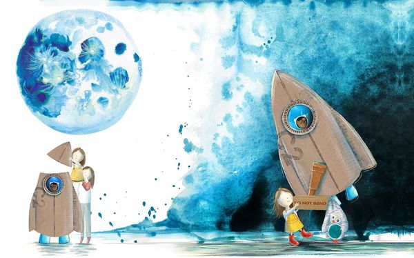 Picture book spread, pages 40 and 41