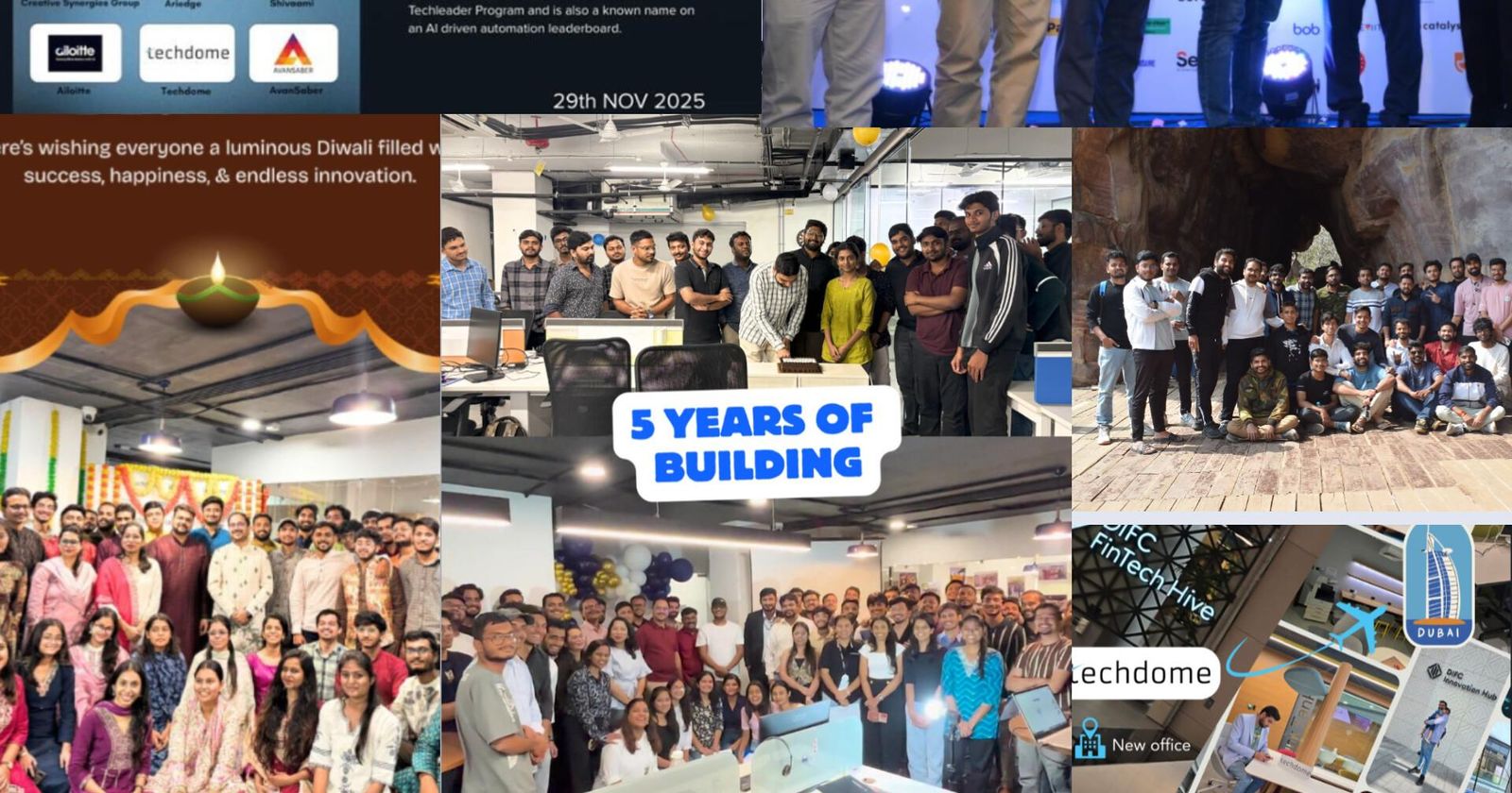 Techdome Turns 6: From Two Laptops in Indore to Three Countries and 150+ People