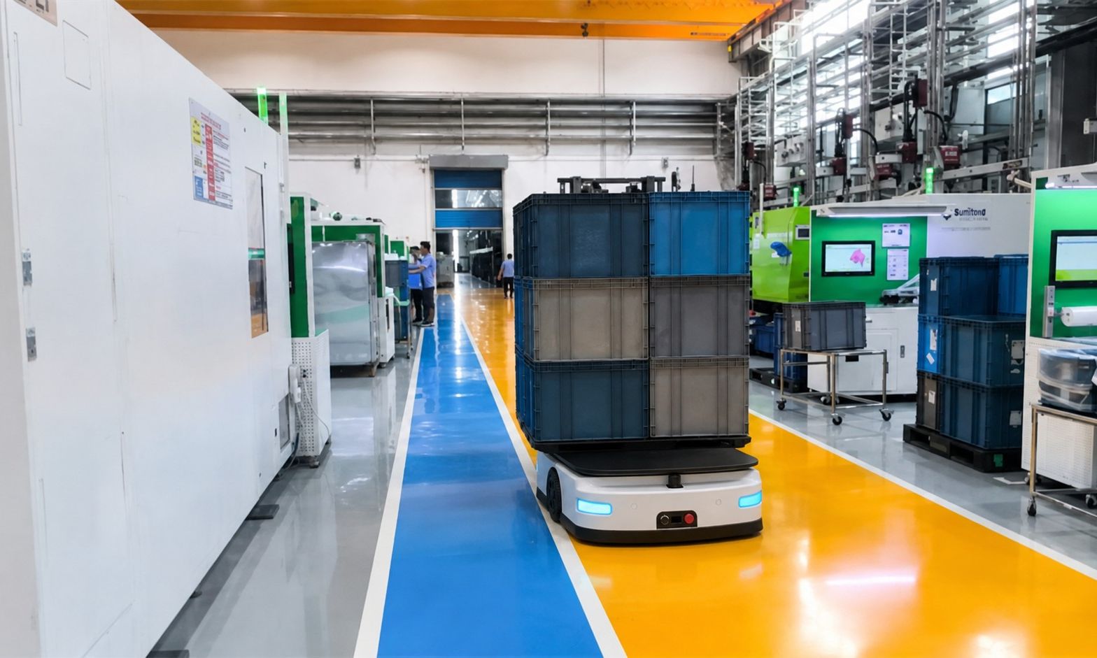 How We Designed Unmanned AGV Logistics for an Injection Molding Workshop