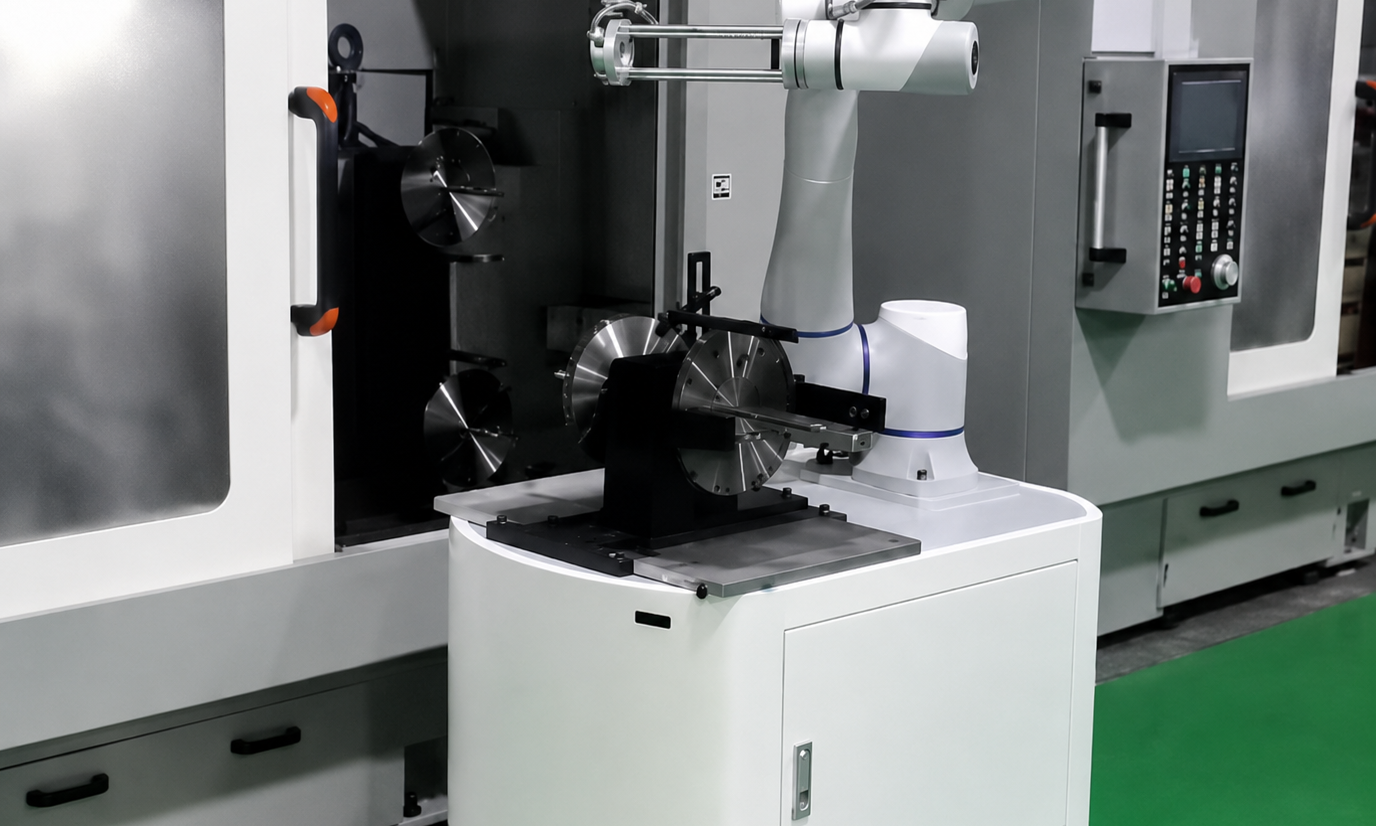 How We Designed a Shared Composite Robot Machine-Tending Layout for an Unmanned Workshop
