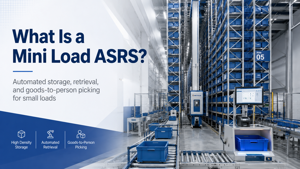 Mini Load ASRS deployment process from operational analysis and system layout through integration, commissioning, training, and optimization