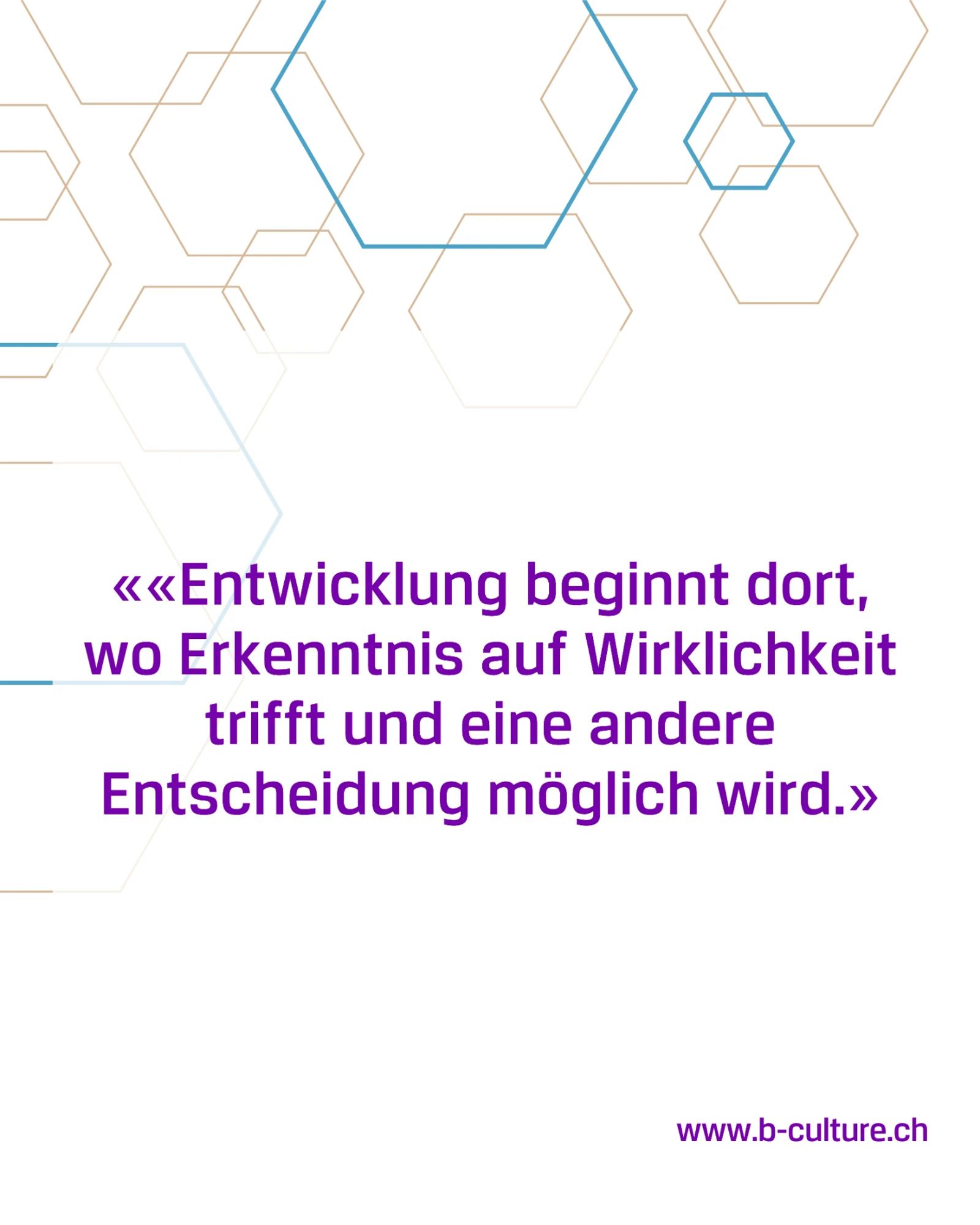 Entwicklung beginnt dort, wo Erkenntnis auf Wirklichkeit trifft – und eine andere Entscheidung möglich wird.