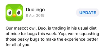 Duolingo micro copy