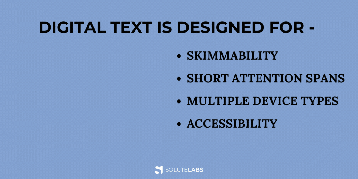 What Should Digital Text Be Designed For?