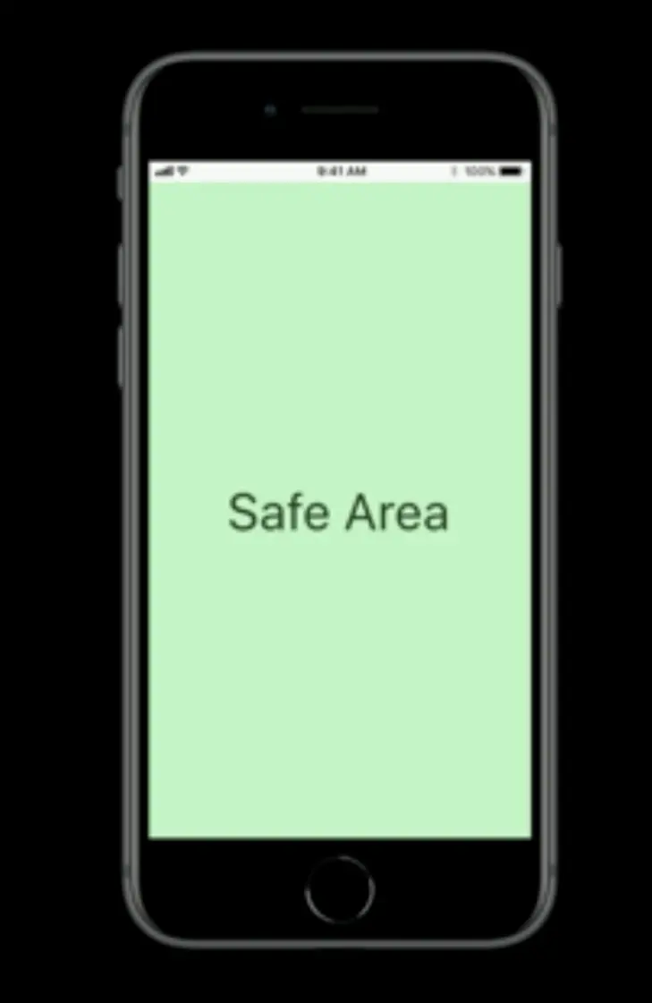 safe area for iPhone 8