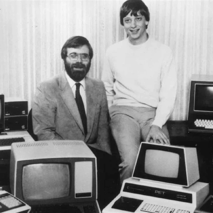 Early days of Microsoft - Paul Allen and Bill Gates