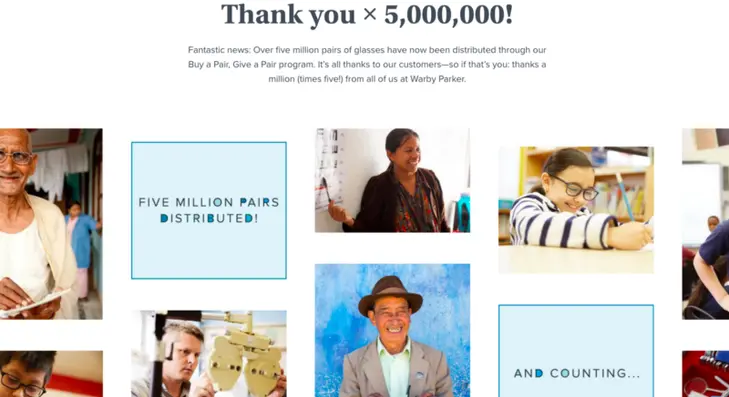 five million pairs distribution 