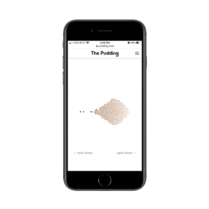the pudding mobile web experience