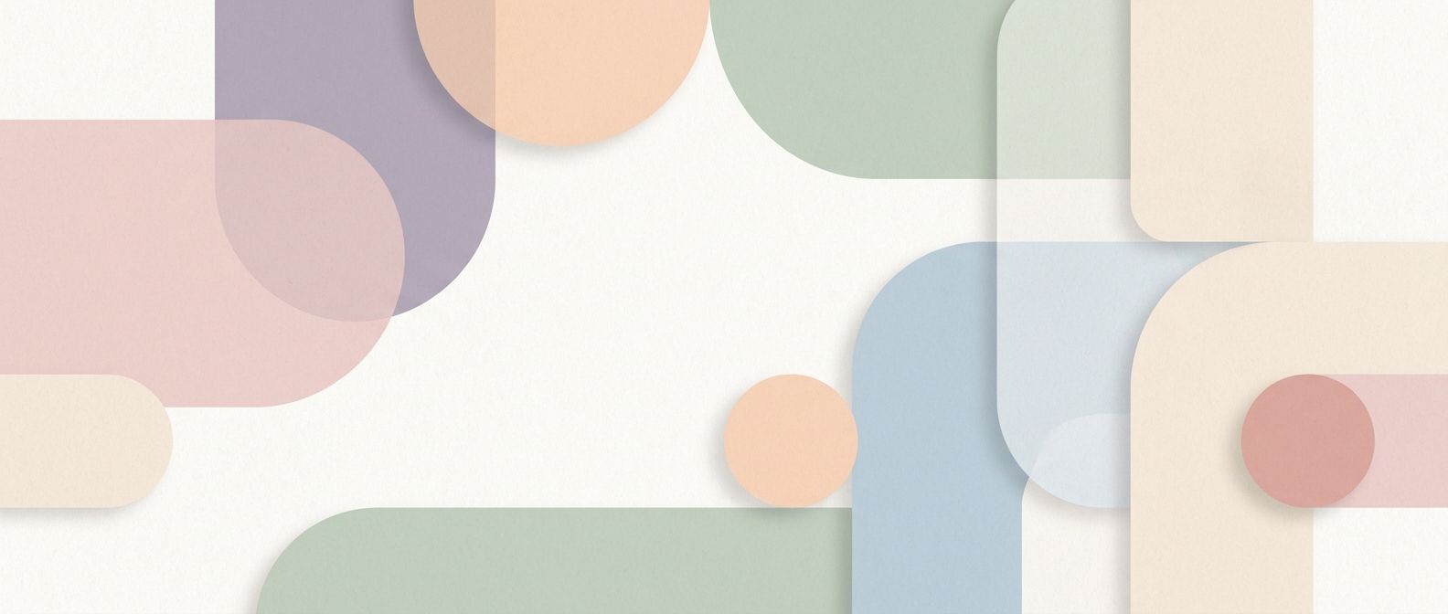 Abstract pastel geometric shapes suggesting structure without a pitch deck