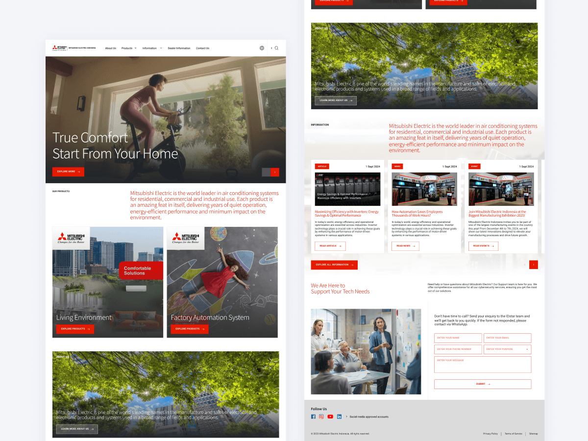 Mitsubishi Electric Indonesia Website Revamp