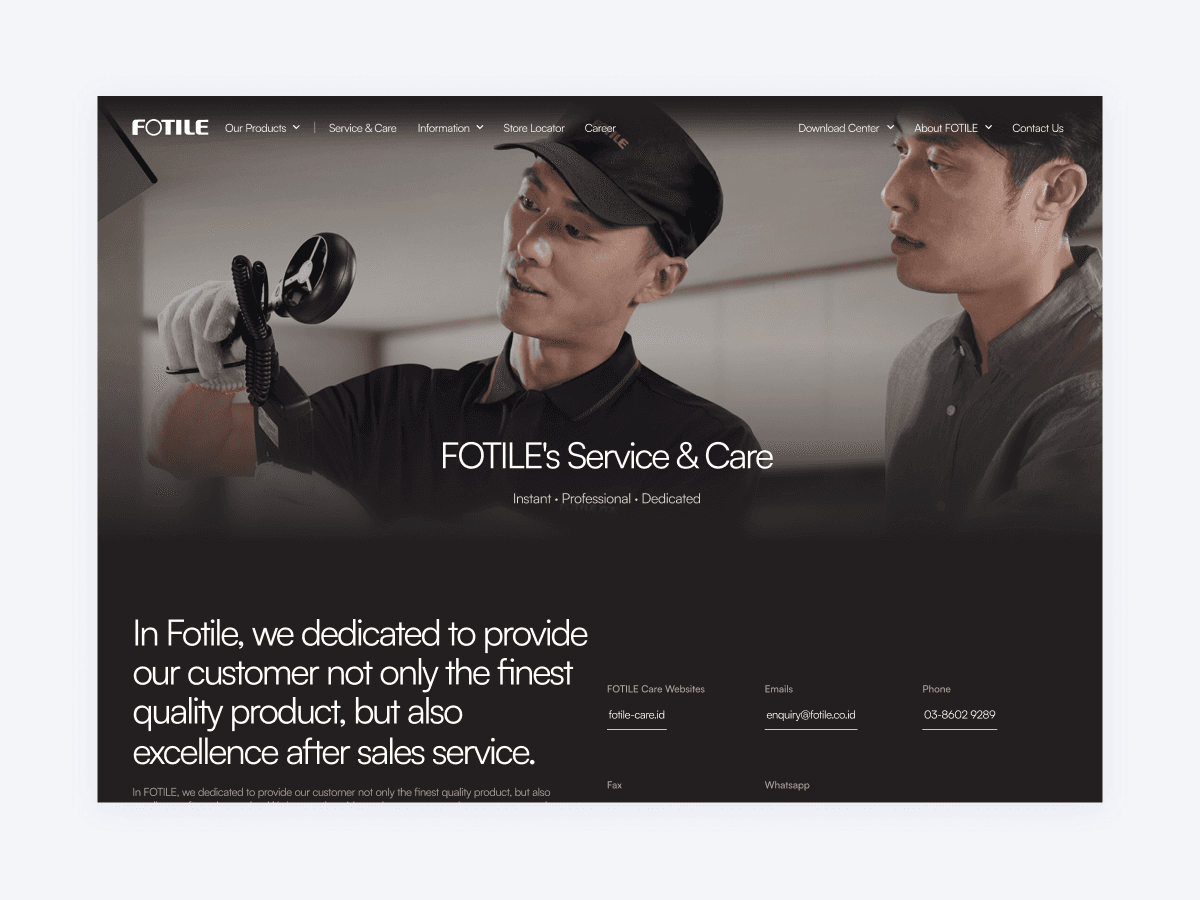 FOTILE Indonesia Website Revamp