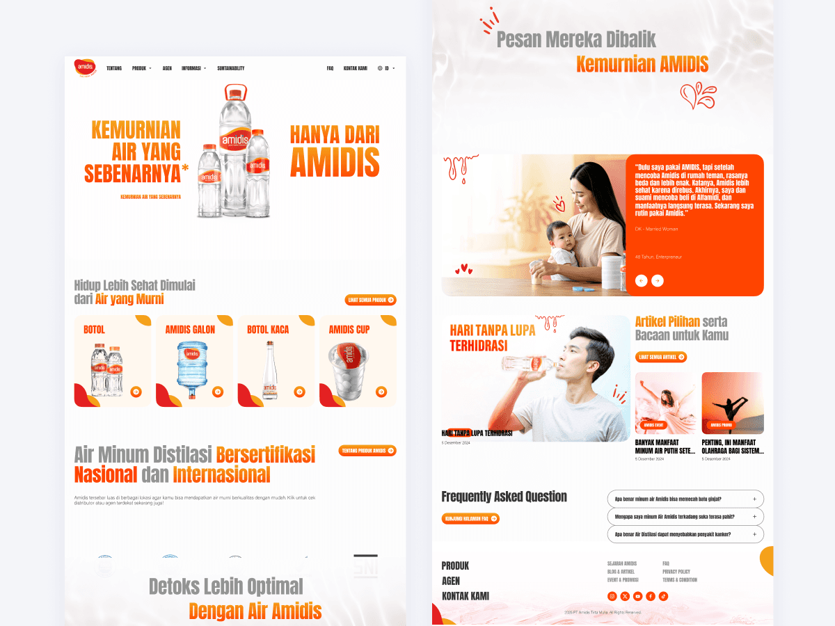 Amidis Water Website Revamp