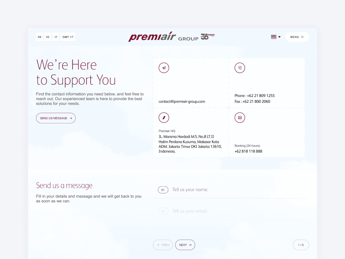 Premiair Website Revamp