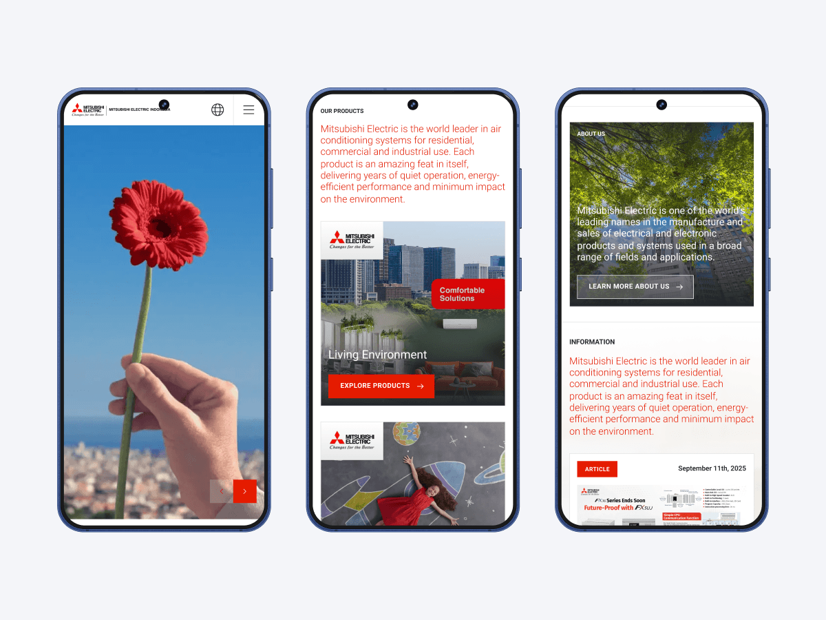 Mitsubishi Electric Indonesia Website Revamp