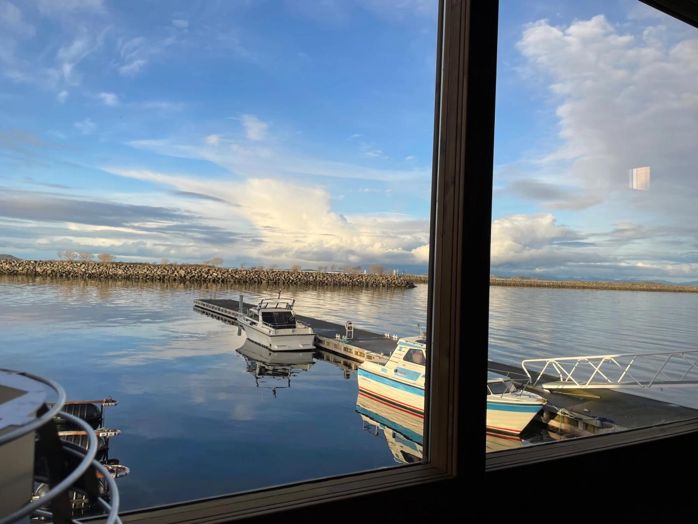 Sauna view - late October.