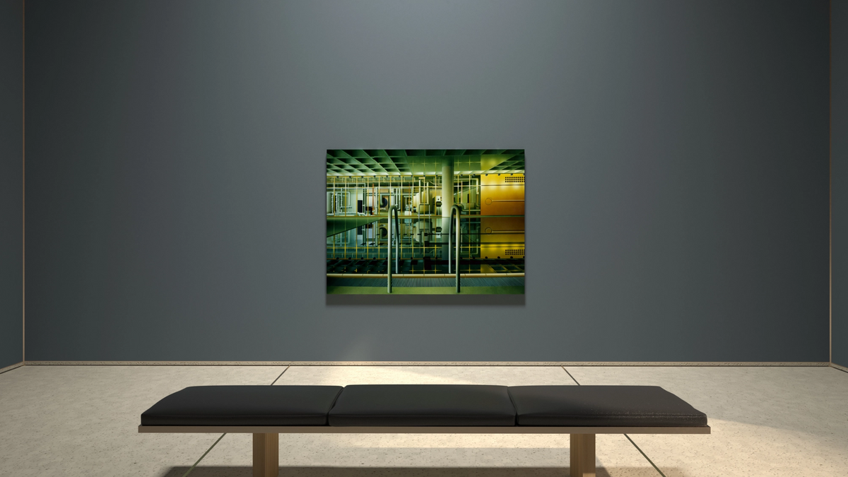 Poolside Reflection, 1984, gallery view
