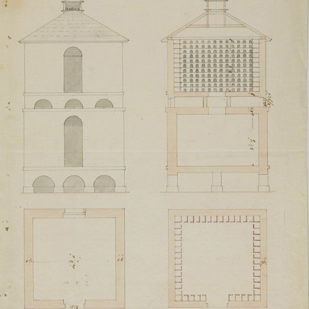 A sketch of a building plan