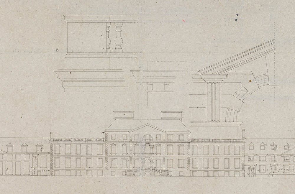 A sketch of a building