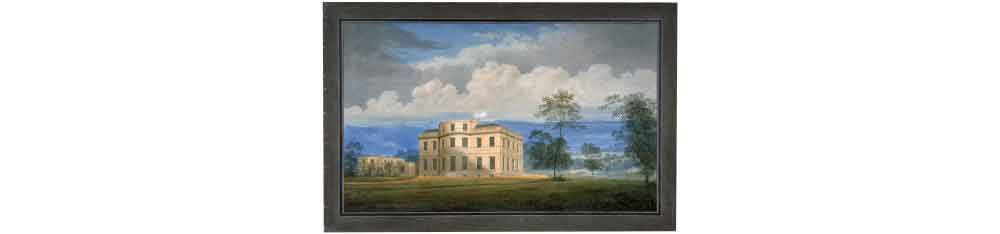 A painting of a mansion