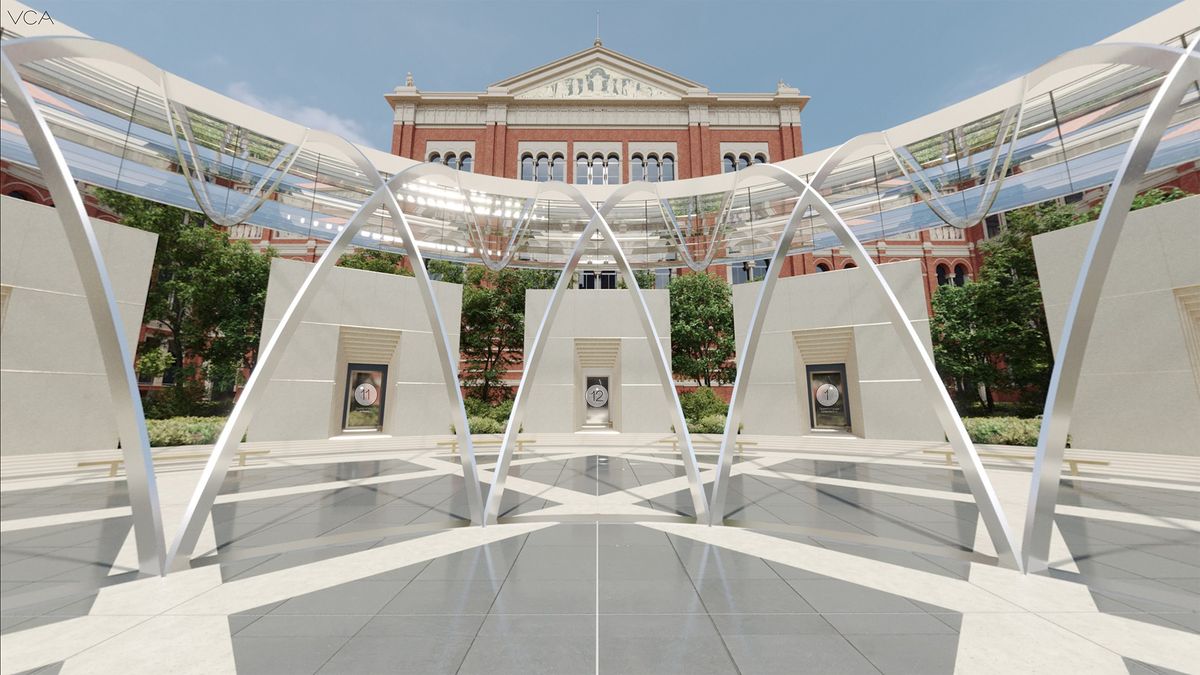 VCA gallery courtyard