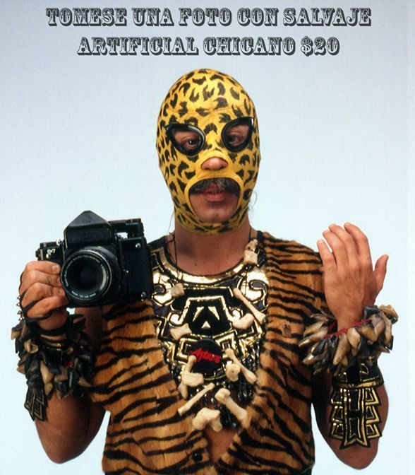 Book cover with orange background. Color negative of GGP with hands raised to shoulder height and palms facing inwards.