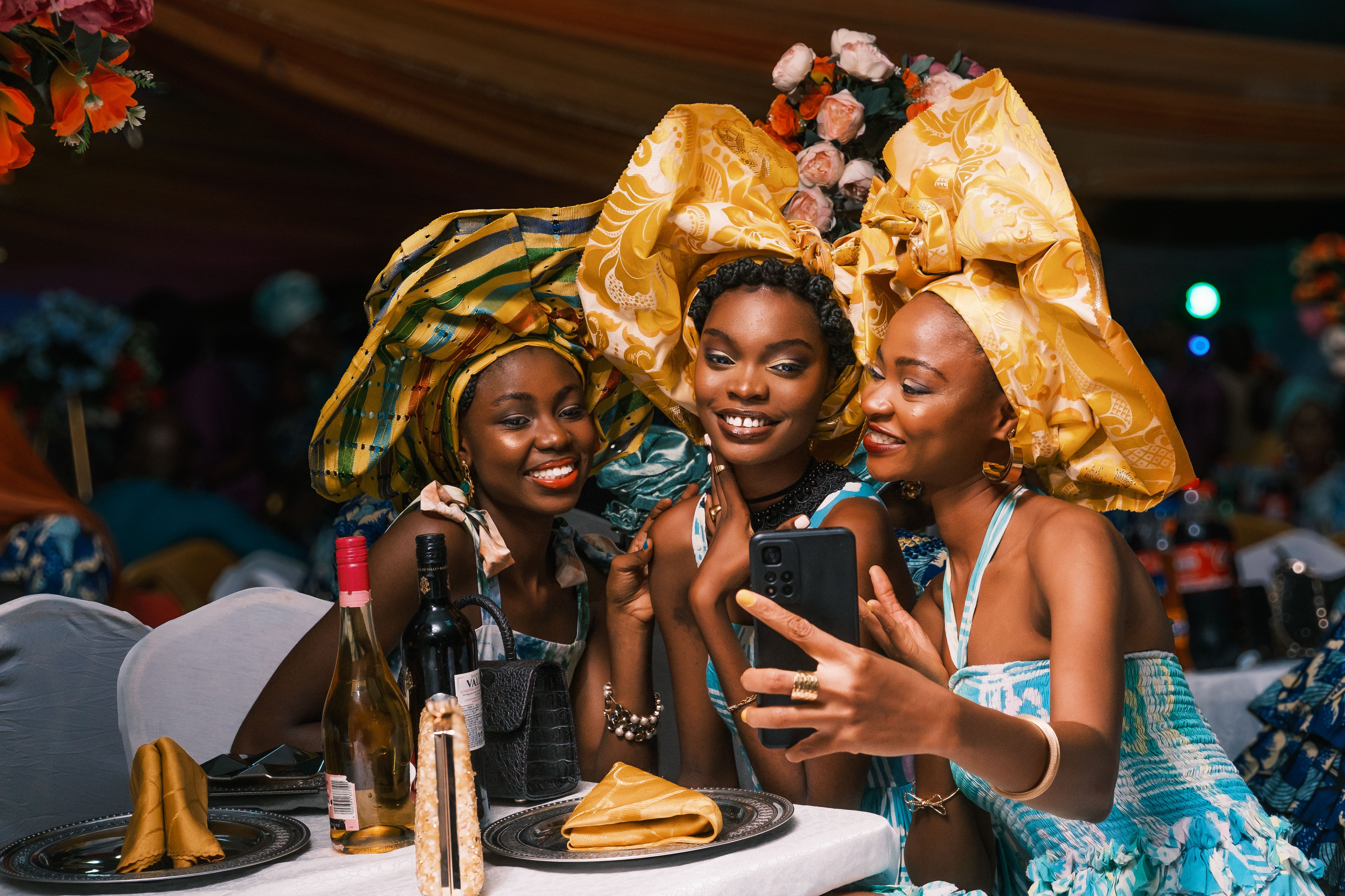 Busayo Smiling at party