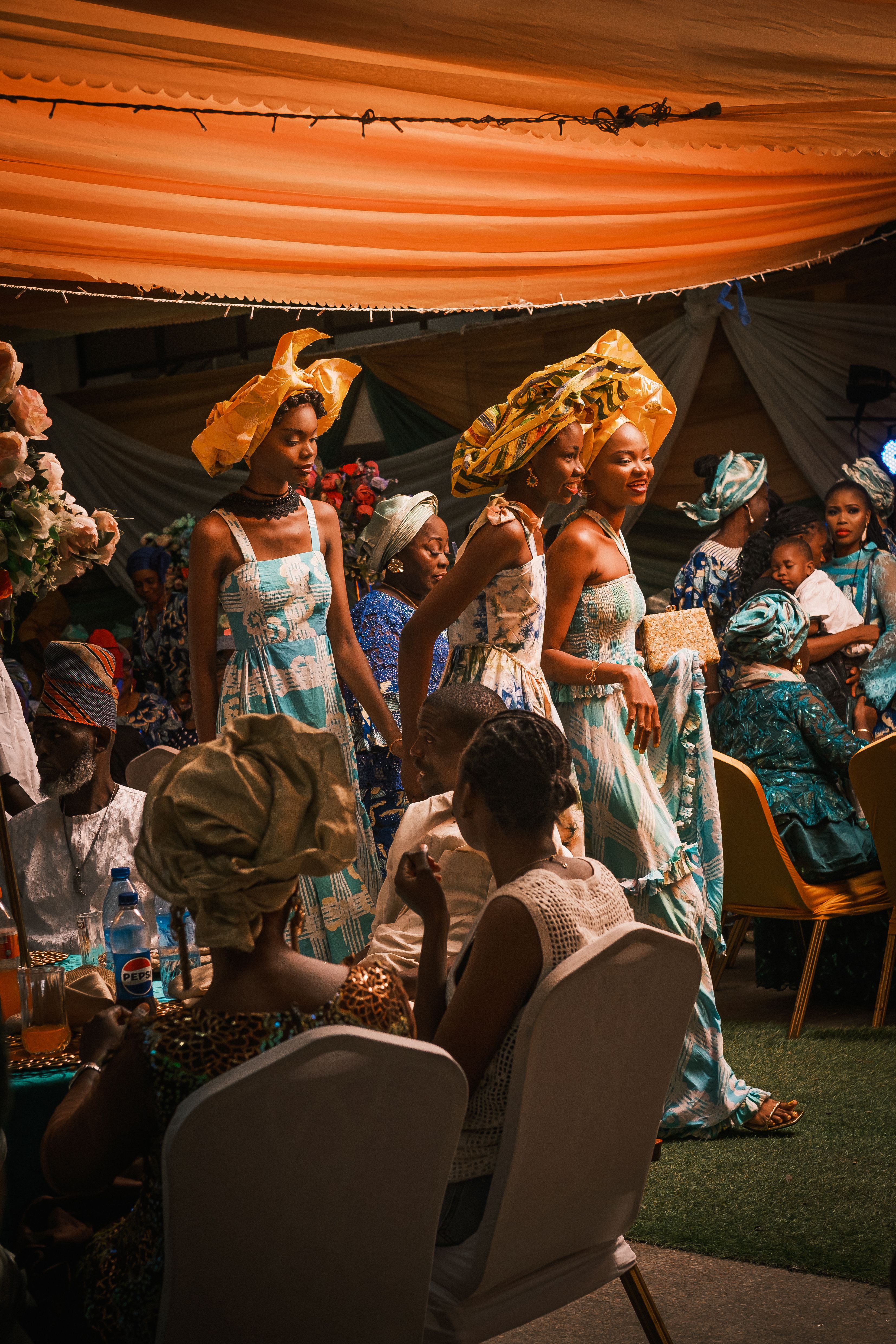 Busayo at a party