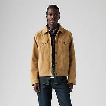 Levis suede trucker