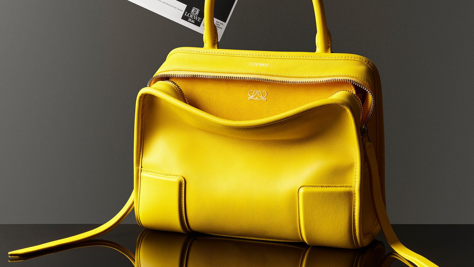 The Amazona 180, Loewe's 1975 bag reworked in calfskin and suede by Jack McCollough and Lazaro Hernandez