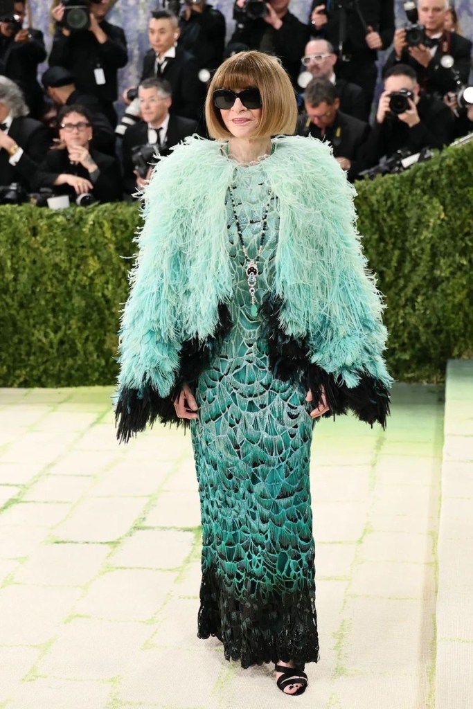 The Evolution of Anna Wintour’s Uniform: Adaptation of Signature Look to Different Met Gala Theme.