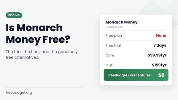 Is Monarch Money Free? Pricing, Free Trial, and Free Alternatives (2026)
