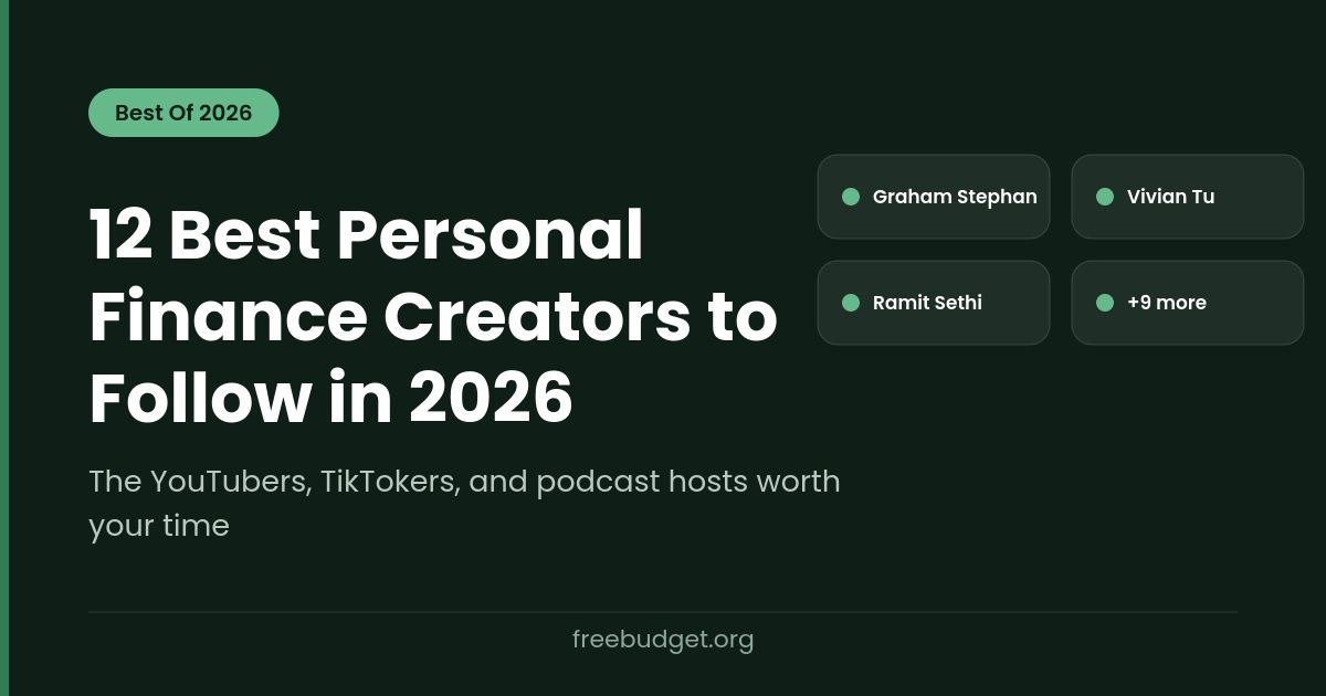 12 Best Personal Finance Creators to Follow in 2026