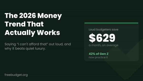 Loud Budgeting: What the 2026 Money Trend Actually Means (and Why It Works)